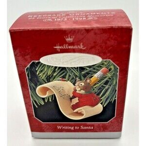 Hallmark Keepsake Ornament 1998 Writing to Santa Mouse w/Box